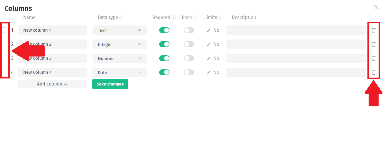 Column Settings Delete Reposition img